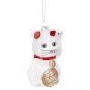 Anhänger Fancy, Bunt, Winkekatze/weiß, 10 Cm