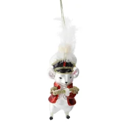 Anhänger Fancy, Edel, Maus/weiß, 12.5 Cm