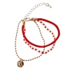 Armband Weihnachten, Baum, Rot/gold