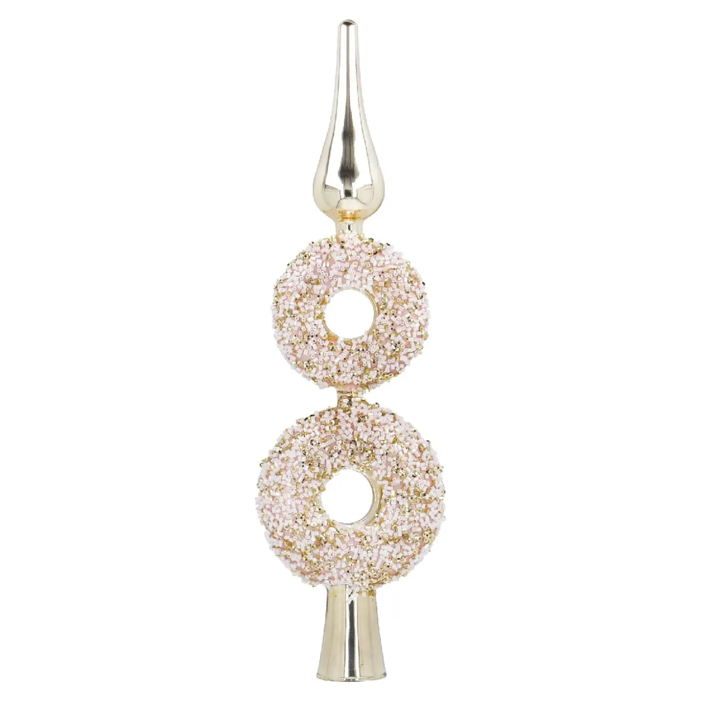 Baumspitze Fancy, Donuts/gold, 30 Cm