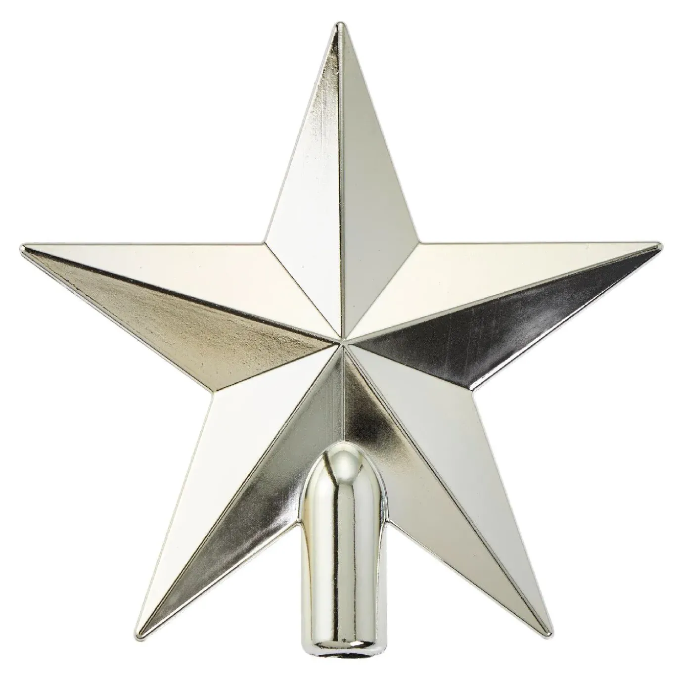 Baumspitze Stern, Champagner/glänzend, 20 Cm