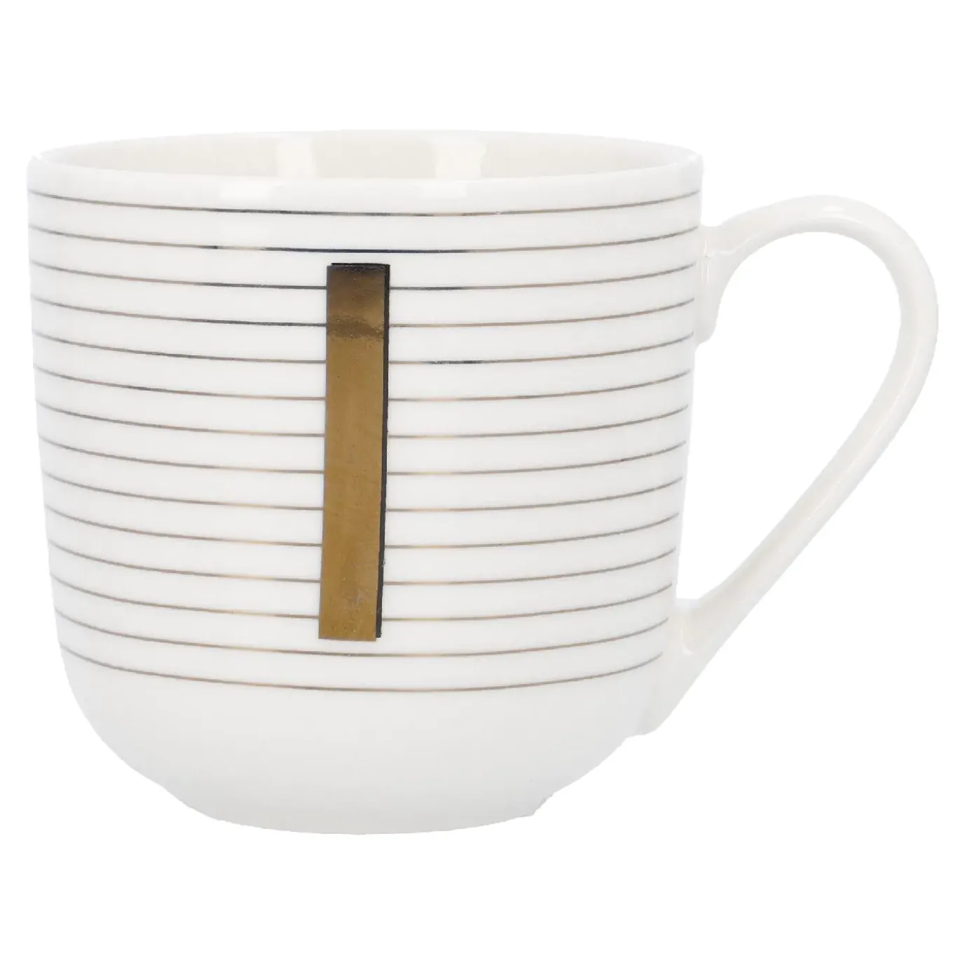 Becher Buchstabe/Streifen, I, 450 Ml