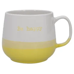 Becher Emotion, Be Happy/gelb, 500 Ml