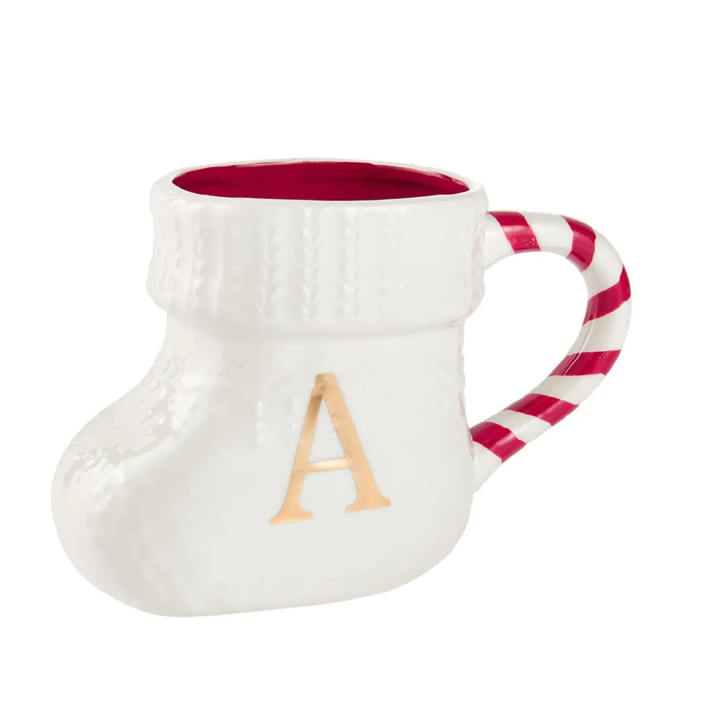 Becher Stiefel Mit Buchstabe, A/weiß, 400 Ml