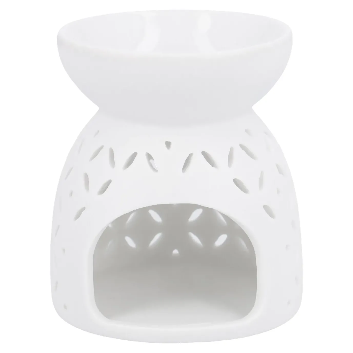 Duftlampe Motiv, Kreuze/weiß, 9.5 Cm