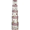 5er Set Geschenkkarton Floral/rund, Lila