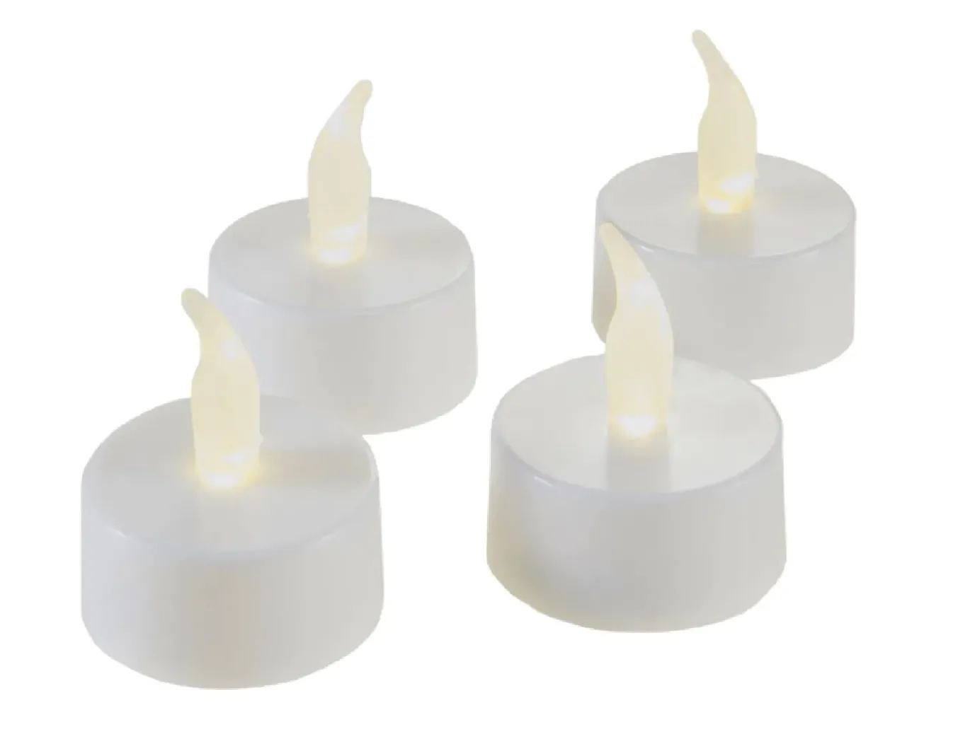 4er Set LED-Teelicht Mit Timer