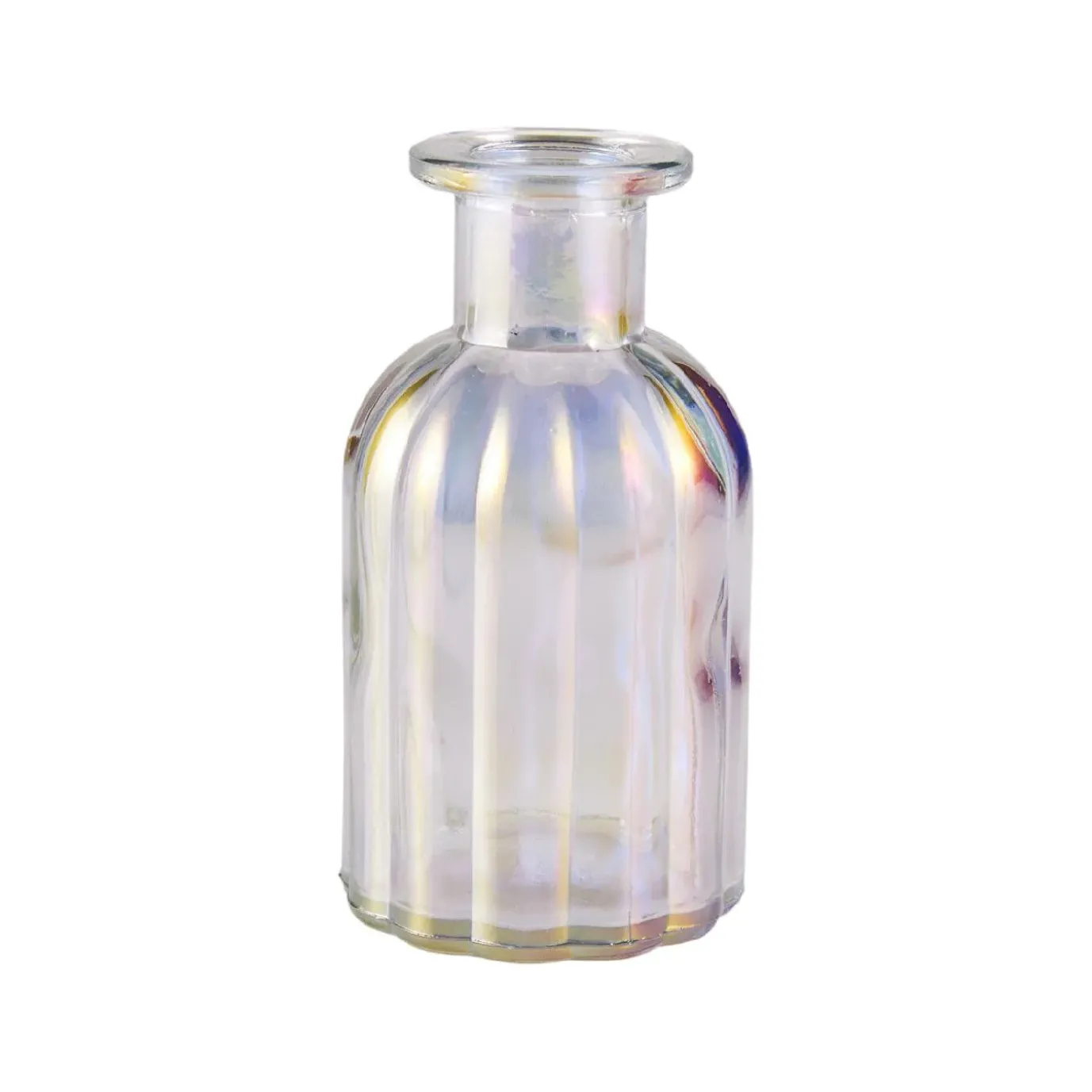 Flaschenvase Pearl, Rillen/rund, 10.5 Cm