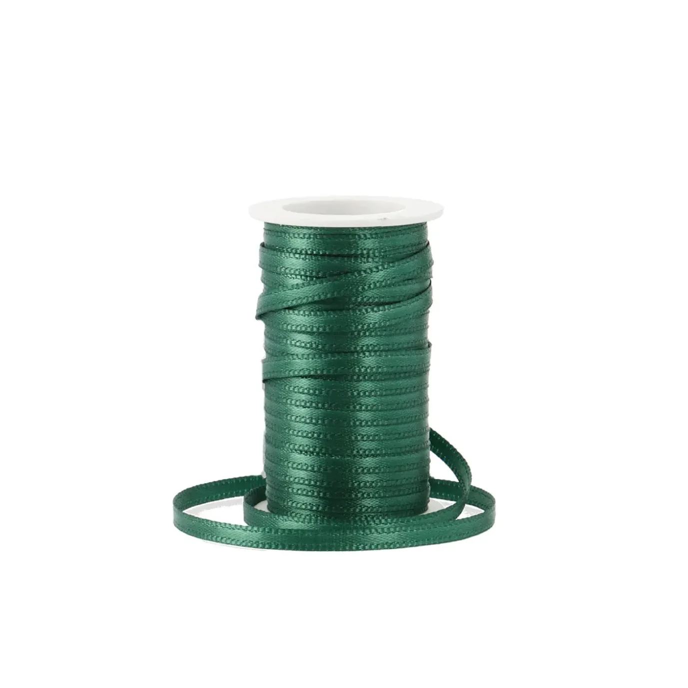 Geschenkband Satin, Dunkelgrün, 3mm X 10m