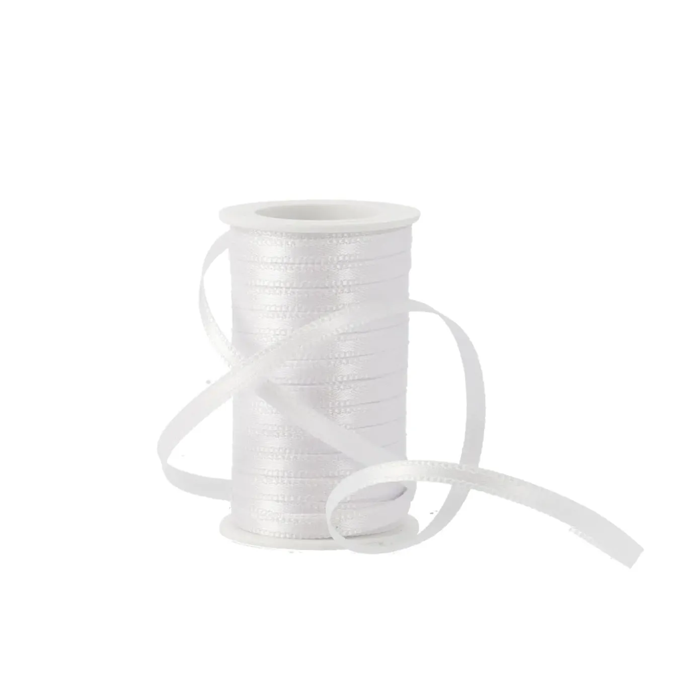 Geschenkband Satin, Weiß, 3mm X 10m