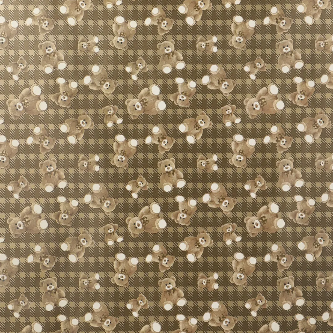 Geschenkpapier Bär, Gold, 2 M