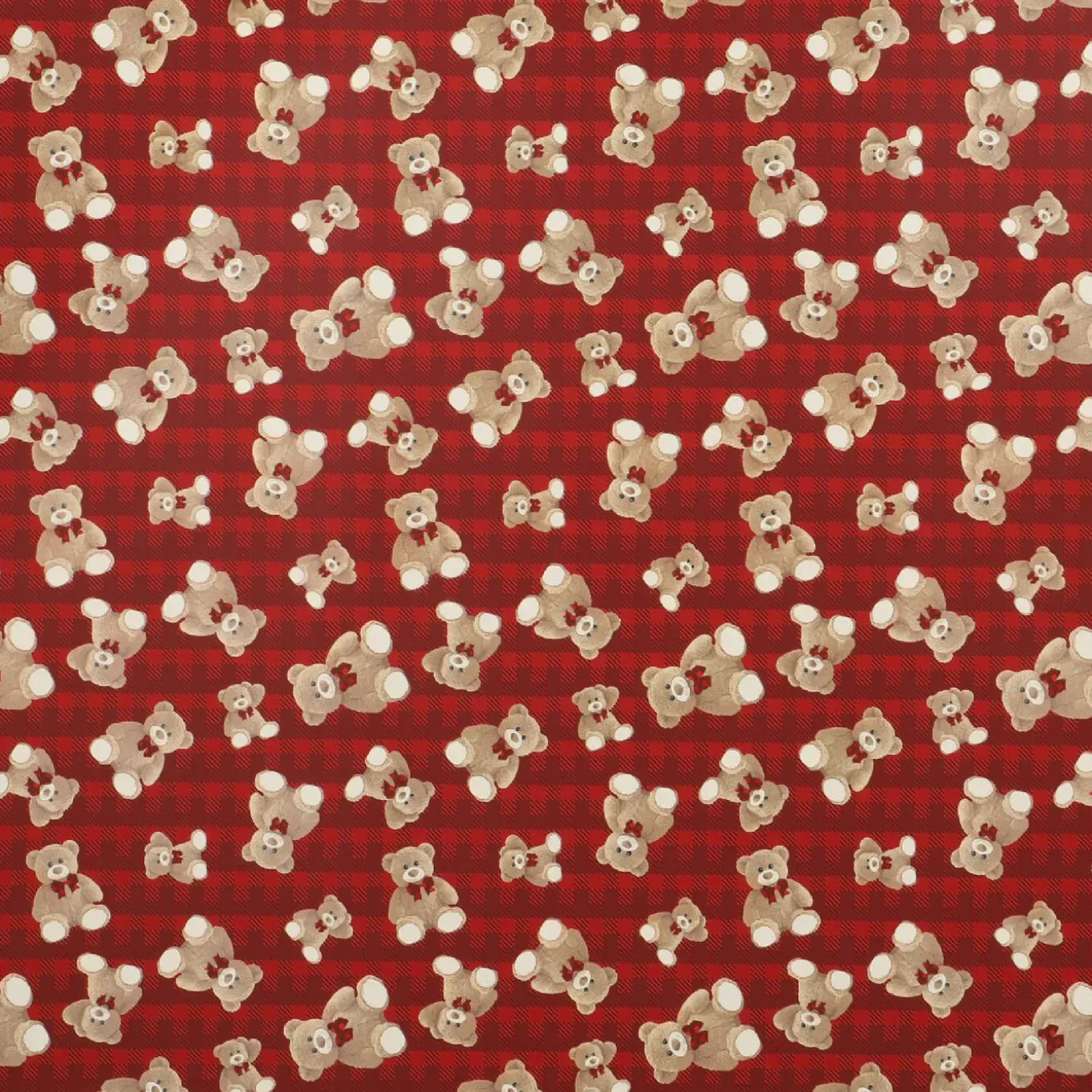 Geschenkpapier Bär, Rot, 2 M