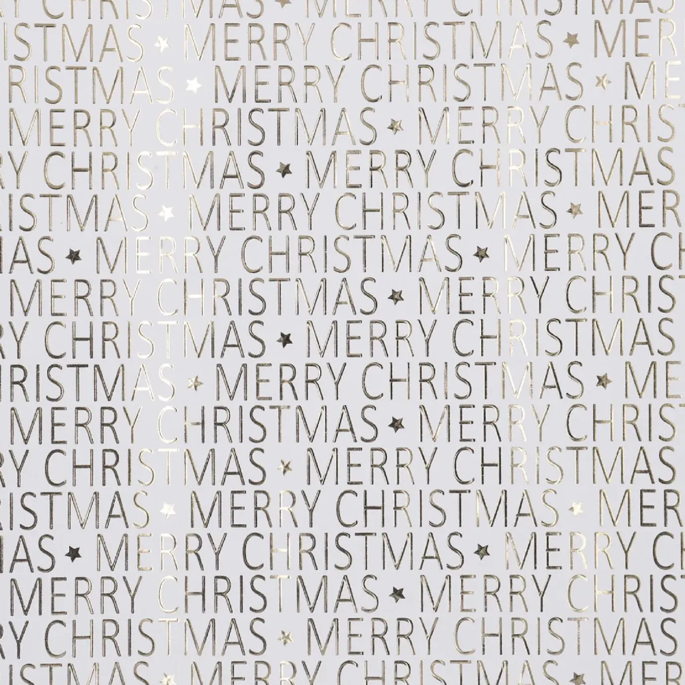 Geschenkpapier Prägung/Schrift, Creme/gold, 2 M