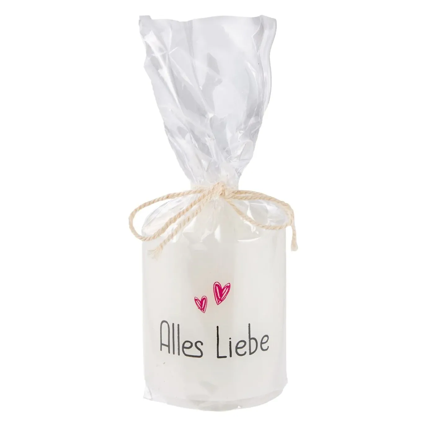 Kerze Spruch, Alles Liebe, 6 X 8 Cm