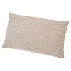 Kissen Samt, Beige, 50 X 30 Cm