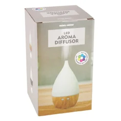 LED-Aroma-Diffusor, Weiß/schwarz, 18.5 Cm