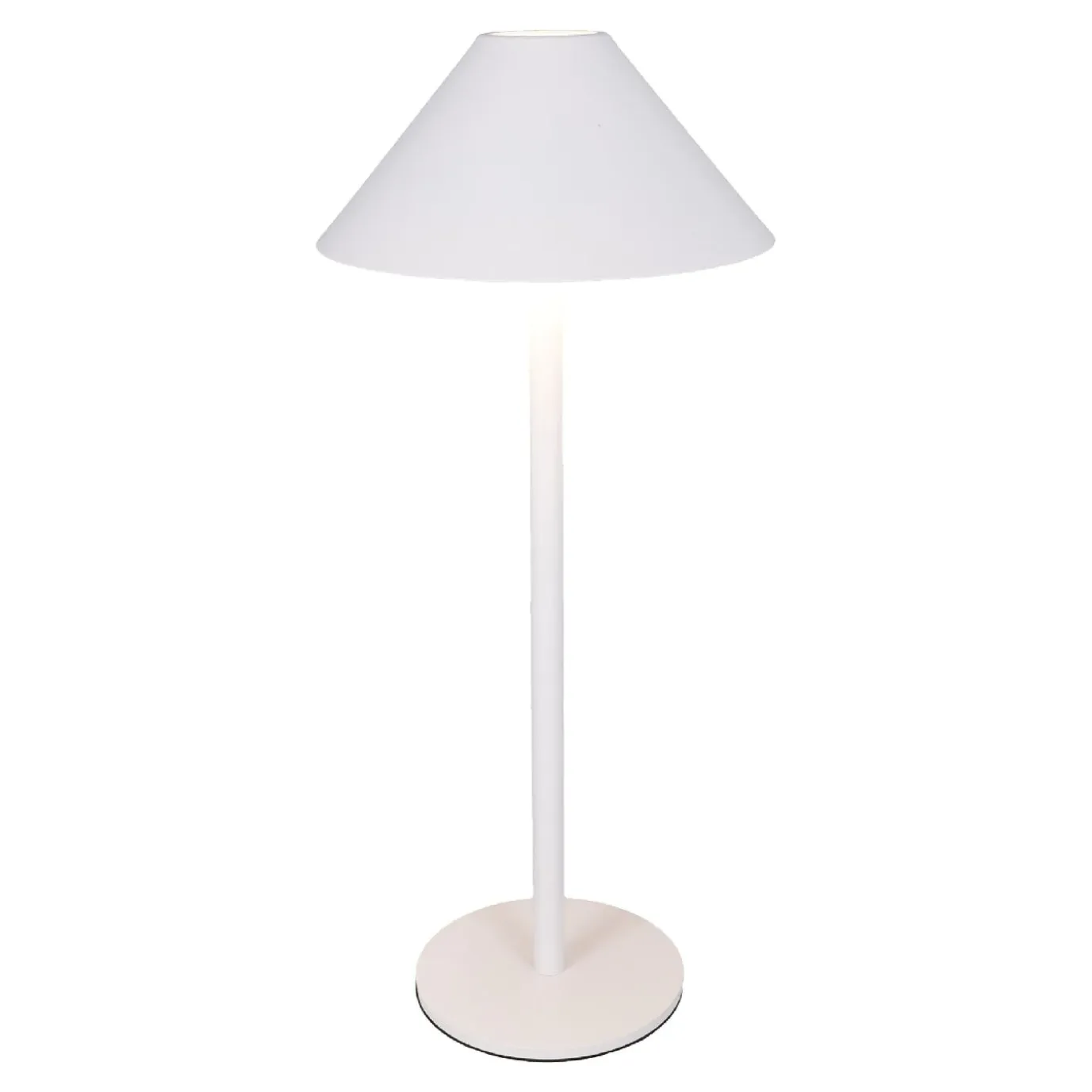 LED-Tischlampe Schirm, Weiß, 34 Cm