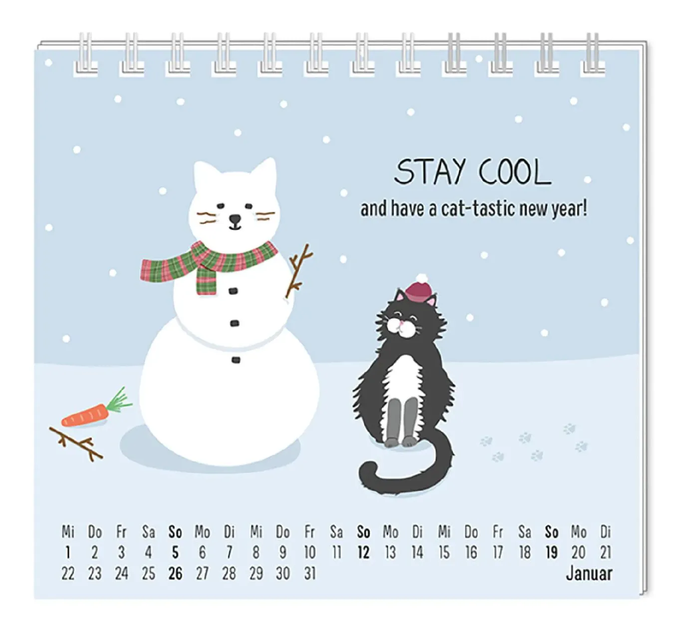Mini-Tischkalender 2025, Katzen