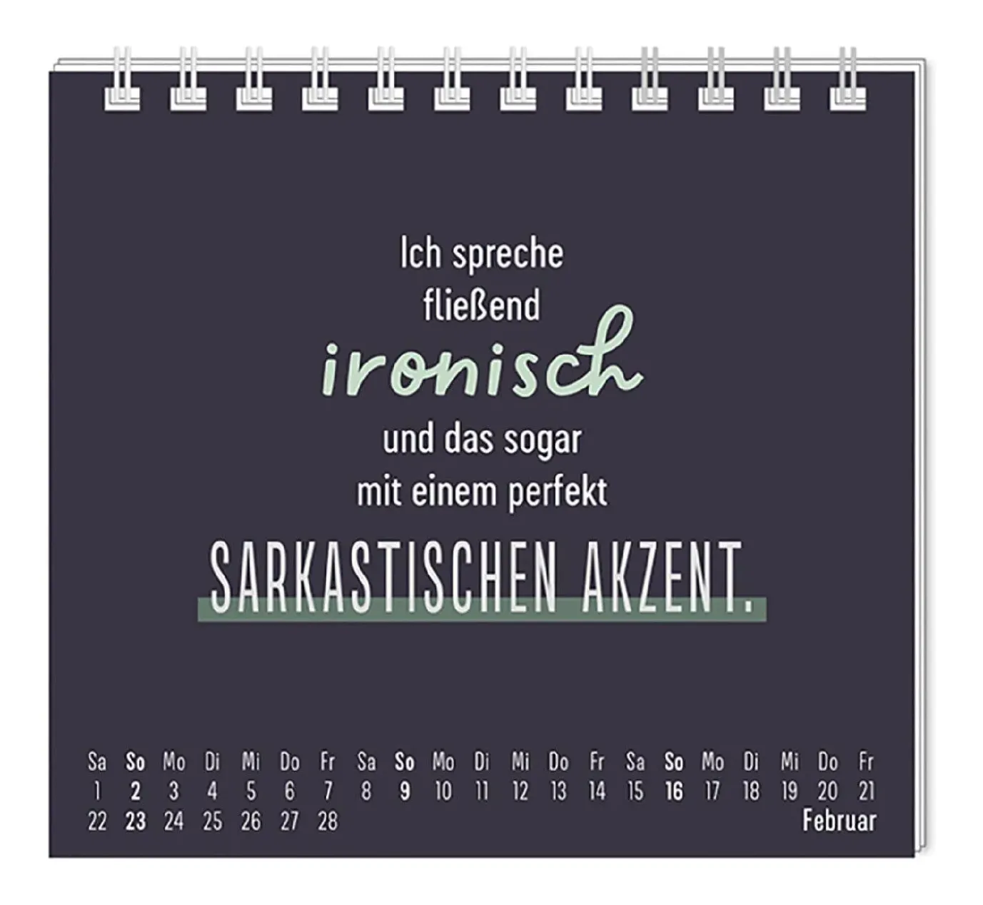 Mini-Tischkalender 2025, Nett Kann Ich Auch