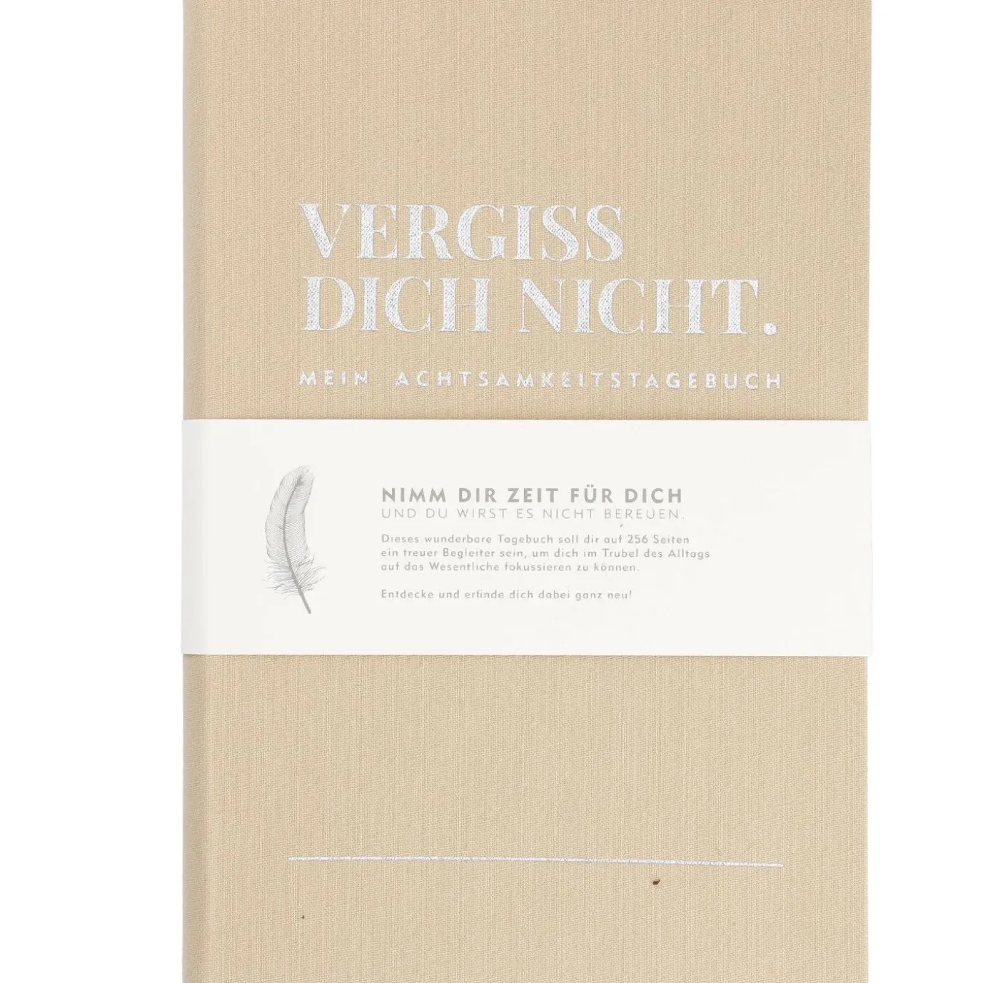 Notizbuch Achtsamkeit, Vergiss Dich Nicht, Sand
