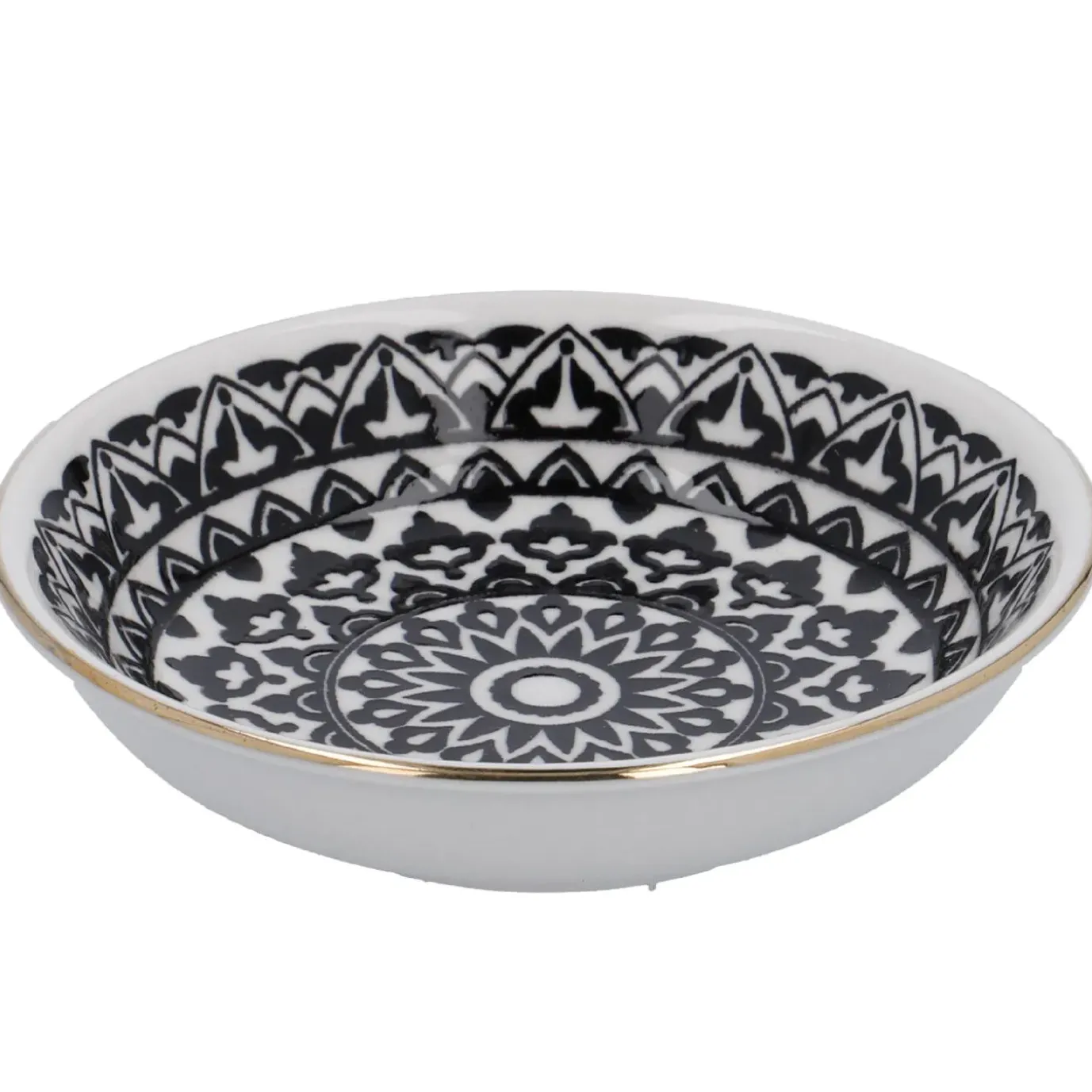 Schale China, Klein, Schwarz/weiß, Orient