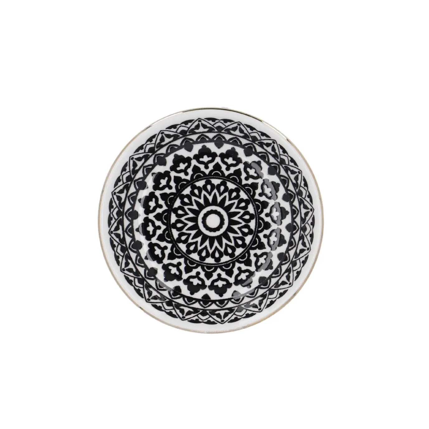 Schale China, Klein, Schwarz/weiß, Orient