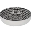 Schale China Mit Rand, Stäbchen/Kreis, Schw/wss, 17 Cm