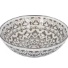 Schale China, Tief, Orient, Dunkelgrau/wss, 13 Cm
