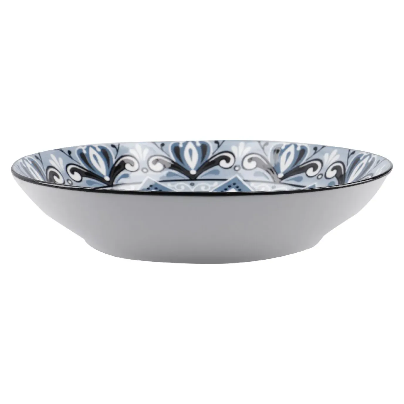 Schale Lisa, Flach, Blau, 20 Cm