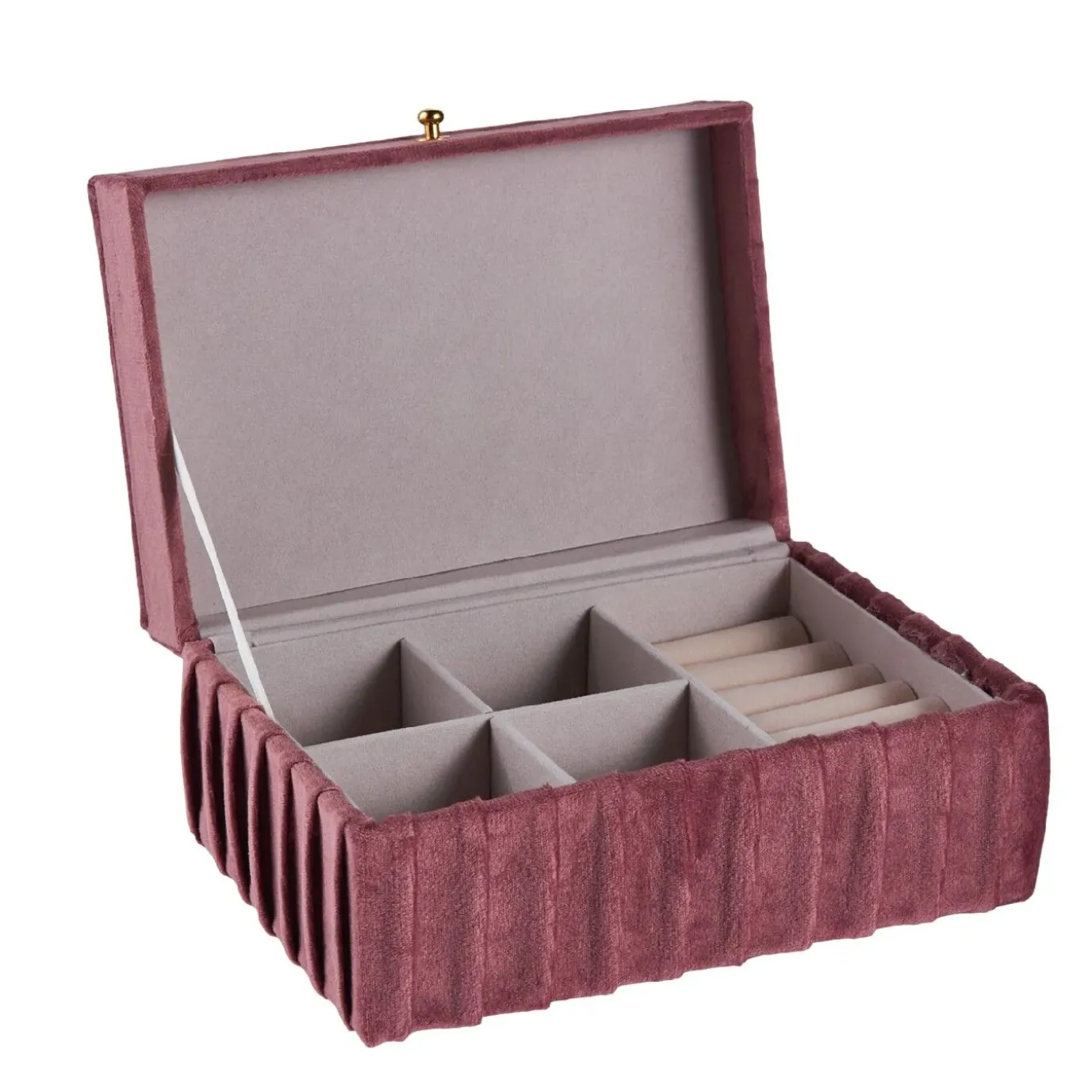 Schmuckbox Edel, Dunkelpink, 18 Cm