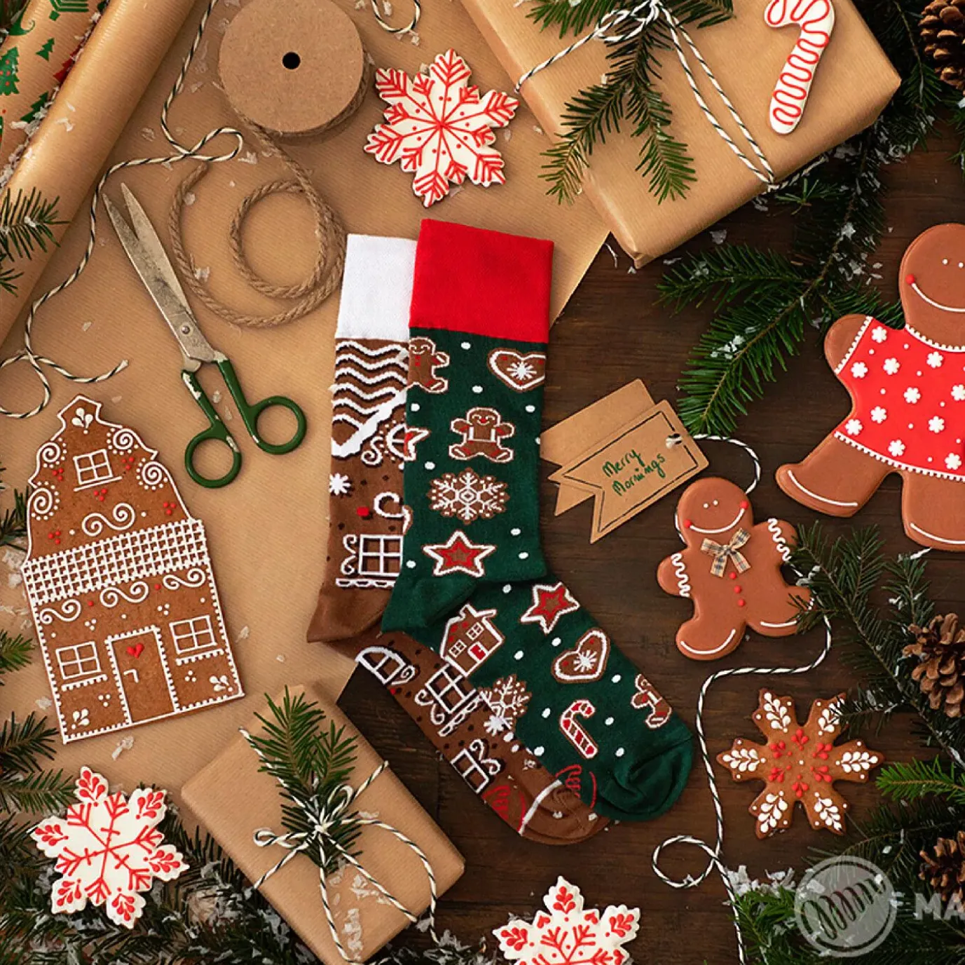 Socken Xmas, Lebkuchen, Gr. 35-38