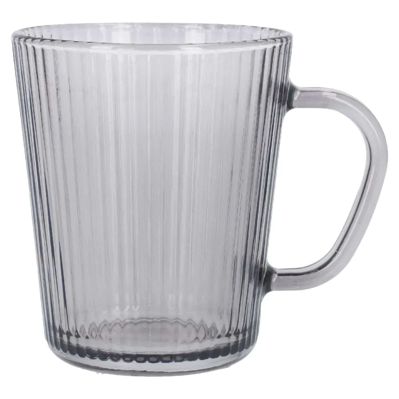 Teeglas Rillen, Grau, 300 Ml