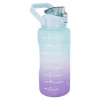 Trinkflasche Motivation, Grün-lila, 2 L