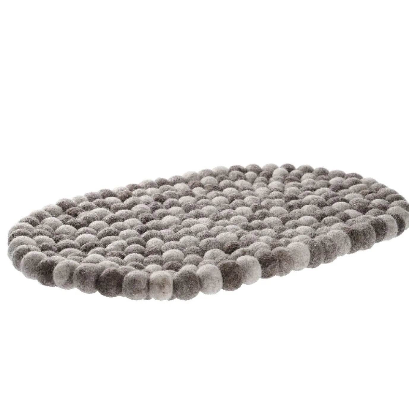 Untersetzer Filzkugeln, Oval/taupe, 40 Cm