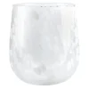 Vase Tupfen, Bauchig/weiß, 16 Cm